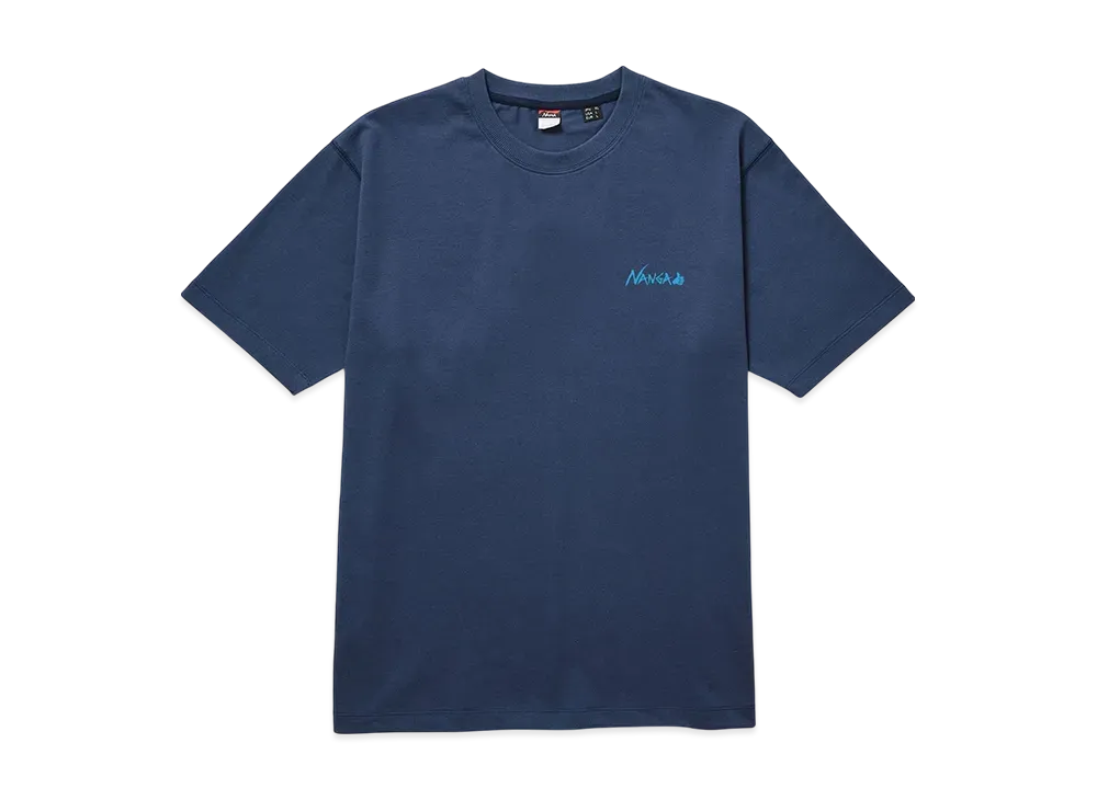 NANGA Ecohybrid Tee(Gl Pt) "Navy"
