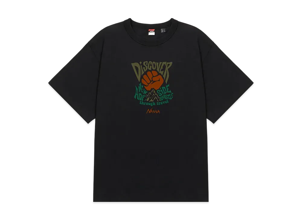 NANGA Ecohybrid Tee(Dcv Pt) "Black"