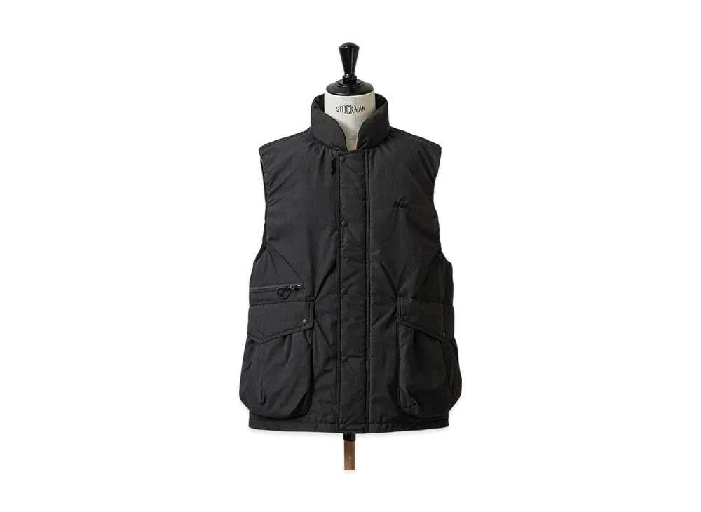 NANGA Hinock Stand Collar Down Vest "Black"