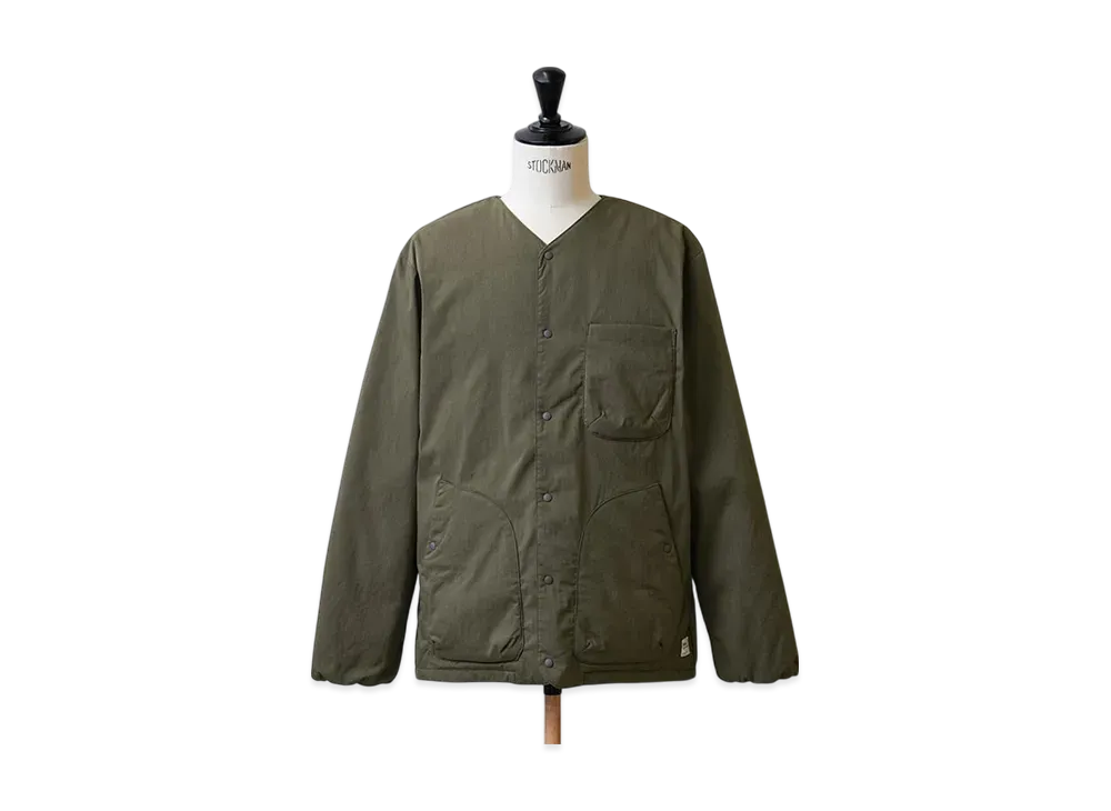 NANGA Hinock Ripstop Inner Down Cardigan "ArmyGreen"