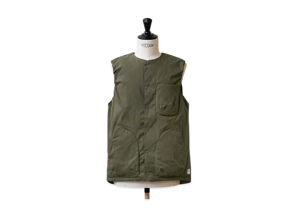 NANGA Hinoc Ripstop Inner Down Vest "ArmyGreen"