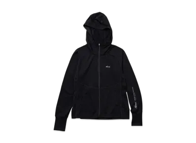 NANGA Women's Airflex Rash Guard Zip PK "Black"