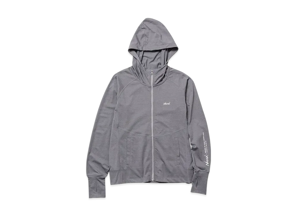 NANGA Women's Airflex Rash Guard Zip PK "Gray"
