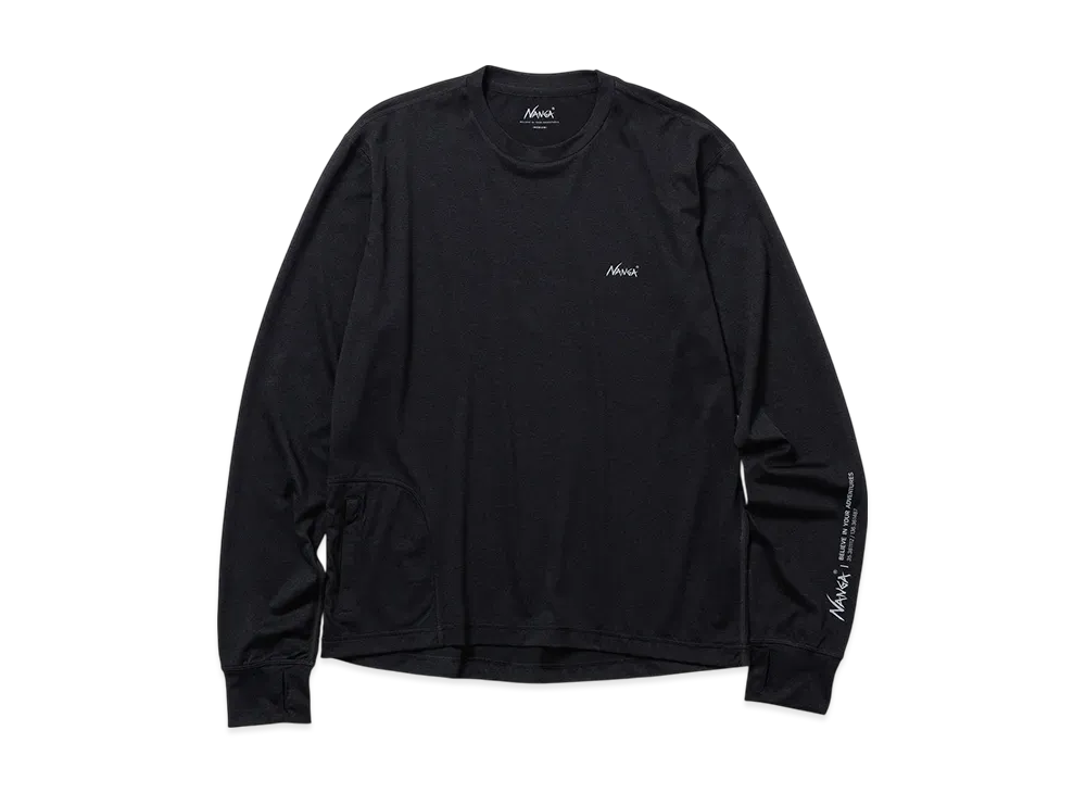 NANGA Airflex L/S Rash Guard "Black"