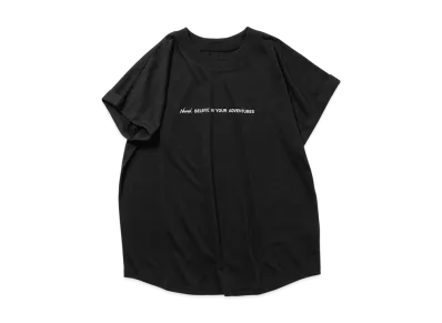 NANGA Women's Dry Mix Tagline S/S Tee "Black"