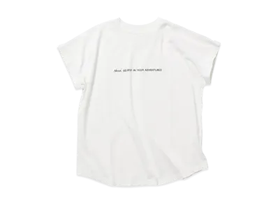NANGA Women's Dry Mix Tagline S/S Tee "White"
