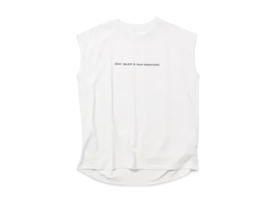 NANGA Women's Dry Mix Tagline F/S Tee "White"