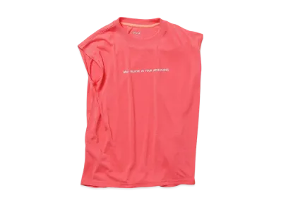 NANGA Women's Dry Mix Tagline F/S Tee "Pink"