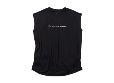 NANGA Women's Dry Mix Tagline F/S Tee "Black"