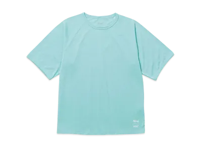 NANGA Dry Mix Raglan Sleeve Tee "Turquoise"