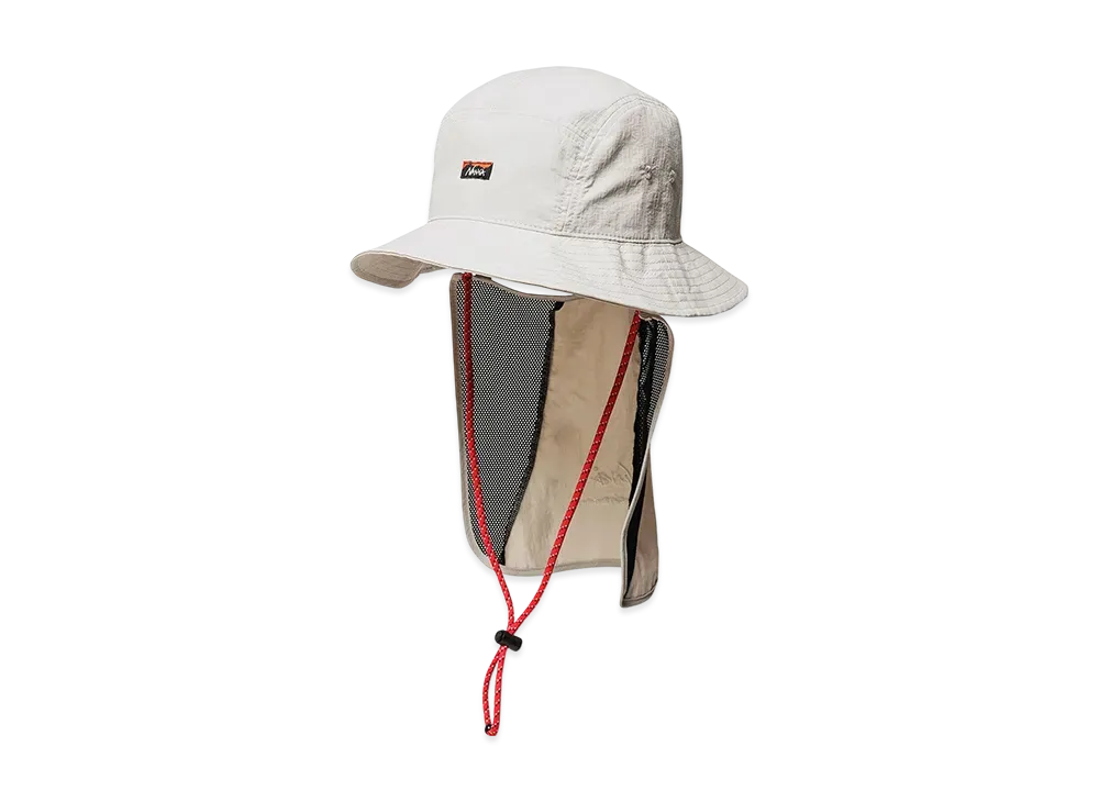 NANGA Nylon Tusser Sunshade Hat "Ivory"