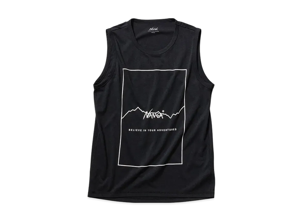 NANGA Dry Mix Frame Logo T/T "Black"