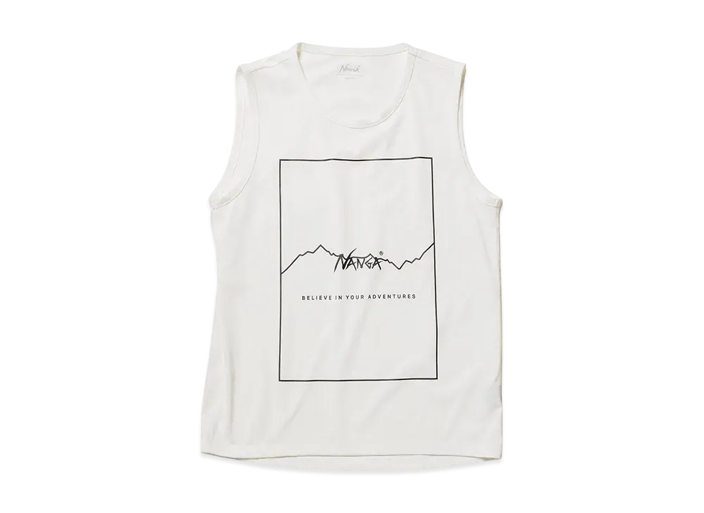 NANGA Dry Mix Frame Logo T/T "White"