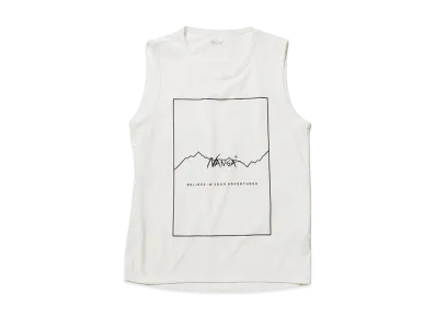 NANGA Dry Mix Frame Logo T/T "White"