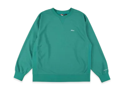 NANGA Dry Mix Terry Crew Sweat Fleece "Light Green"