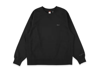 NANGA Dry Mix Terry Crew Sweat Fleece "Black"