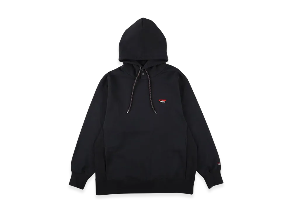 NANGA Eco Hybrid Mini Box Logo Embroidery Sweat Hoodie "Black"