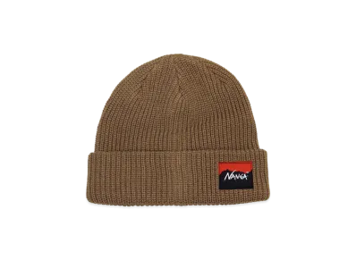 NANGA Box Logo Bulky Beanie Cap "Beige"