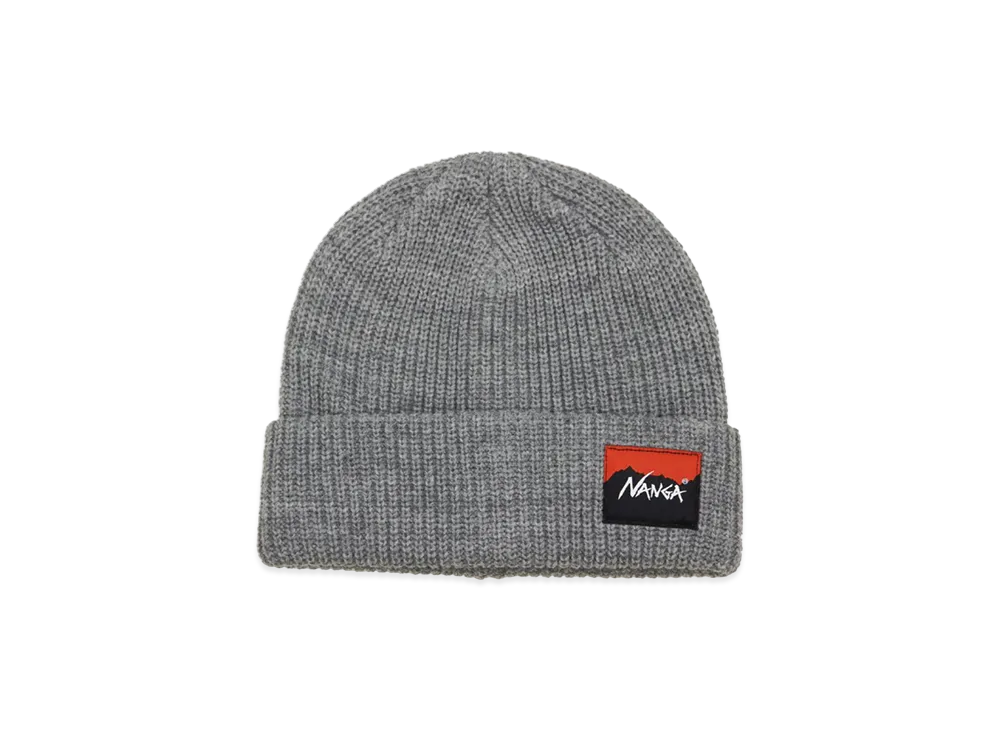NANGA Box Logo Bulky Beanie Cap "Grey"