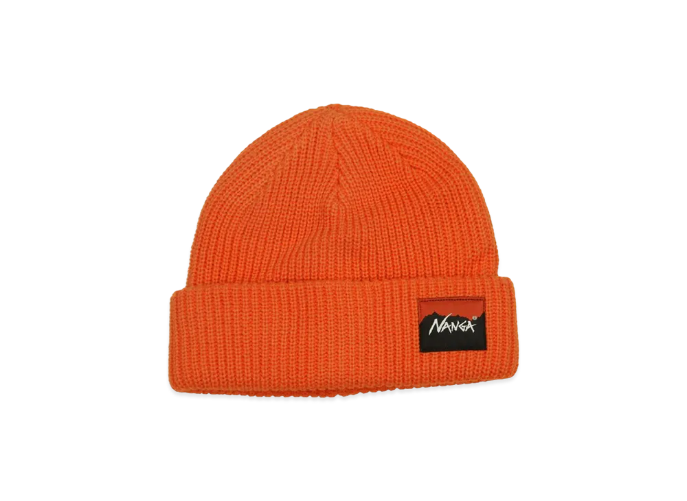 NANGA Box Logo Bulky Beanie Cap "Orange"