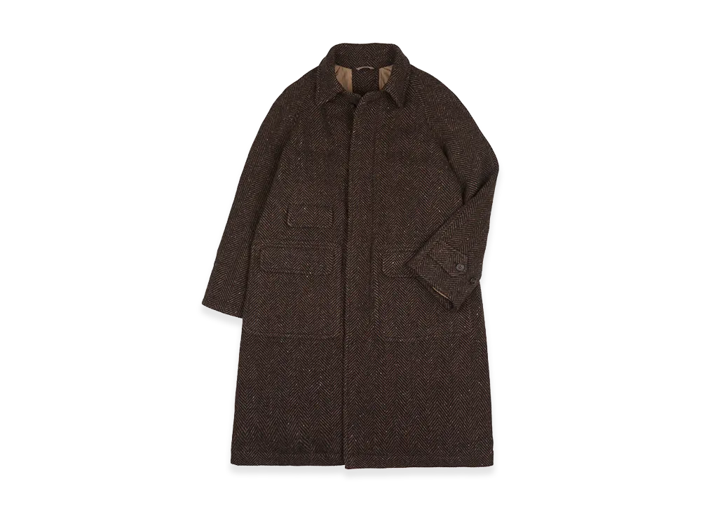 NANGA x Drake's MKIV Quilted Raglan Coat "Brown"