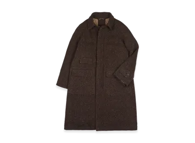 NANGA x Drake's MKIV Quilted Raglan Coat "Brown"