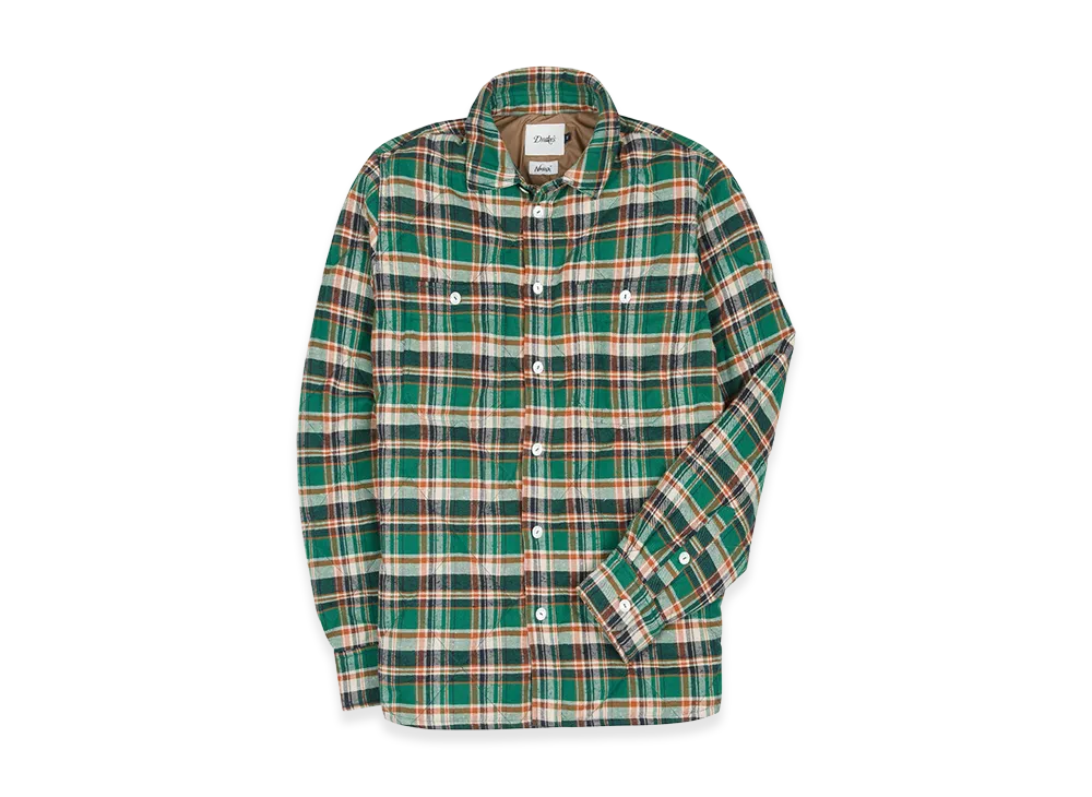 NANGA x Drake's Quilted Shirt "Green"