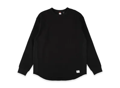 NANGA Airflex Waffle Long Sleeve Tee "Black"