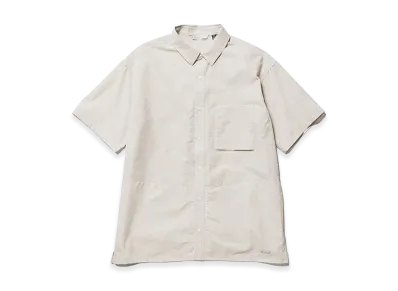 NANGA Dot Air Comfy Short Sleeve Shirt "Beige"