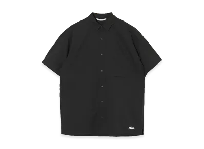 NANGA Dot Air Comfy Short Sleeve Shirt "Black"