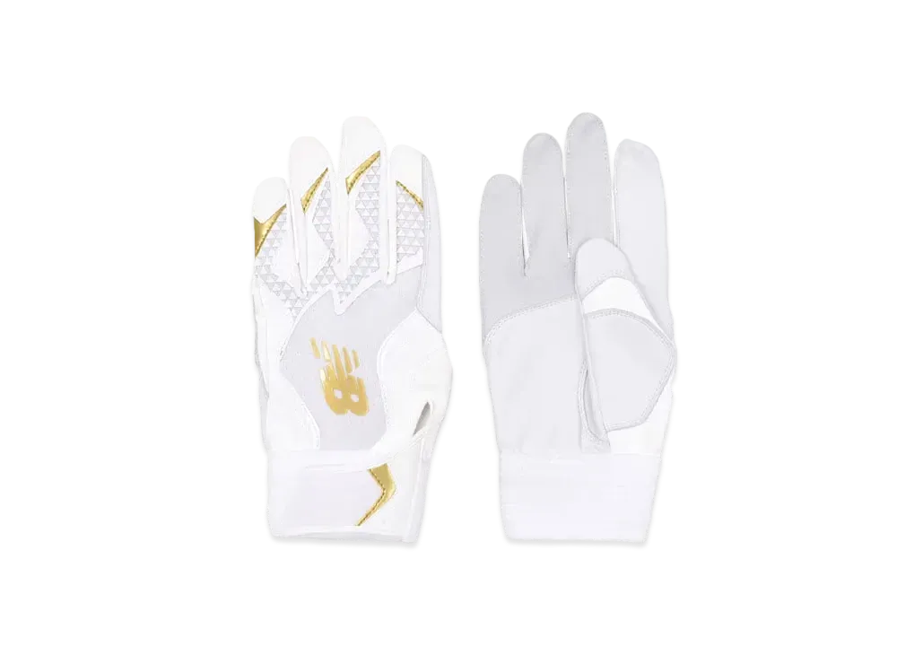 New Balance Shohei Ohtani Signature Collection Batting Gloves "WhitexGold"
