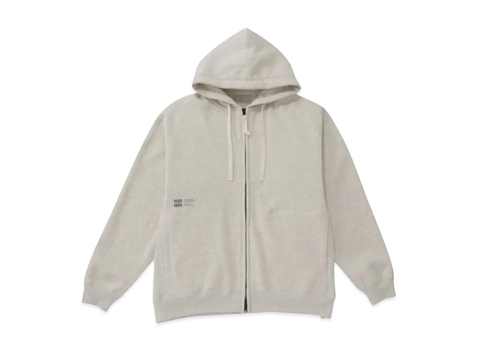 New Balance 1000 Sweatshirt Full Zip Hoodie Oversized Fit "Oatmeal"