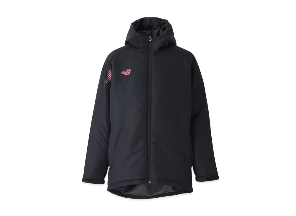 New Balance Black Out Collection Padded Half Coat Water Repellent 