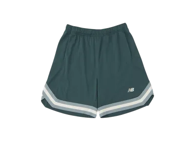 New Balance Ribbed Shorts "Night Watch Green"