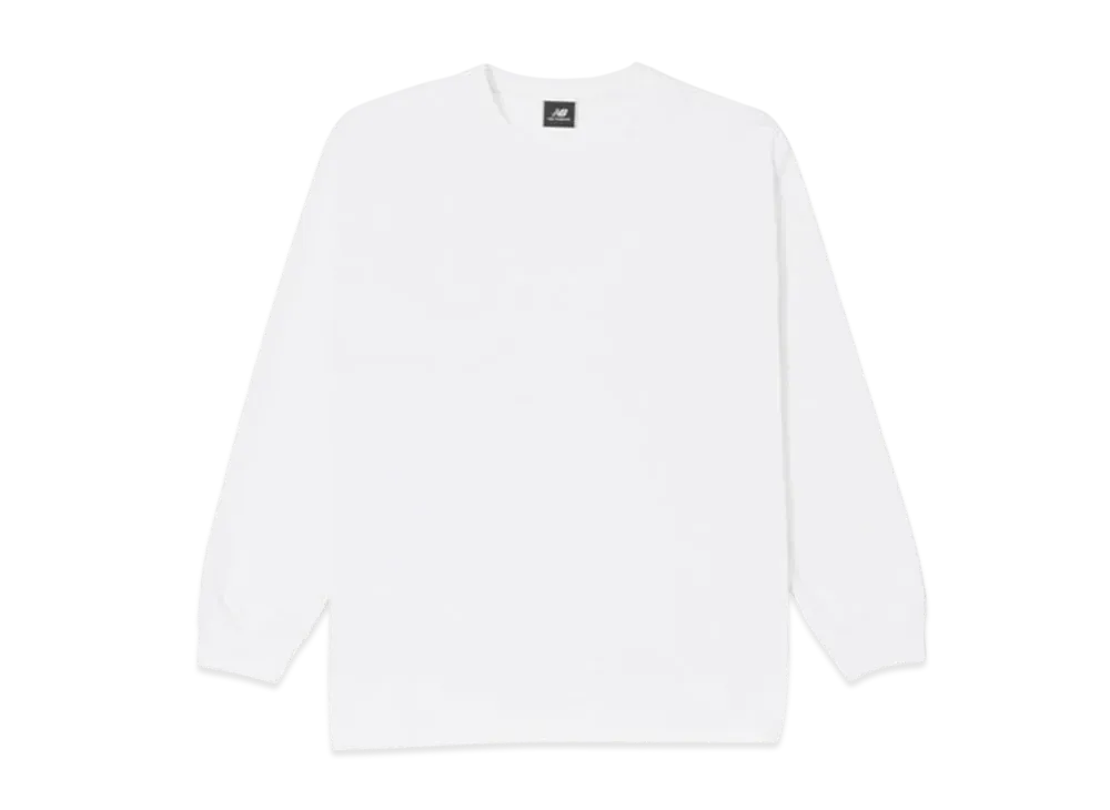 New Balance MET24 Basic Logo Long Sleeve Tee "White"