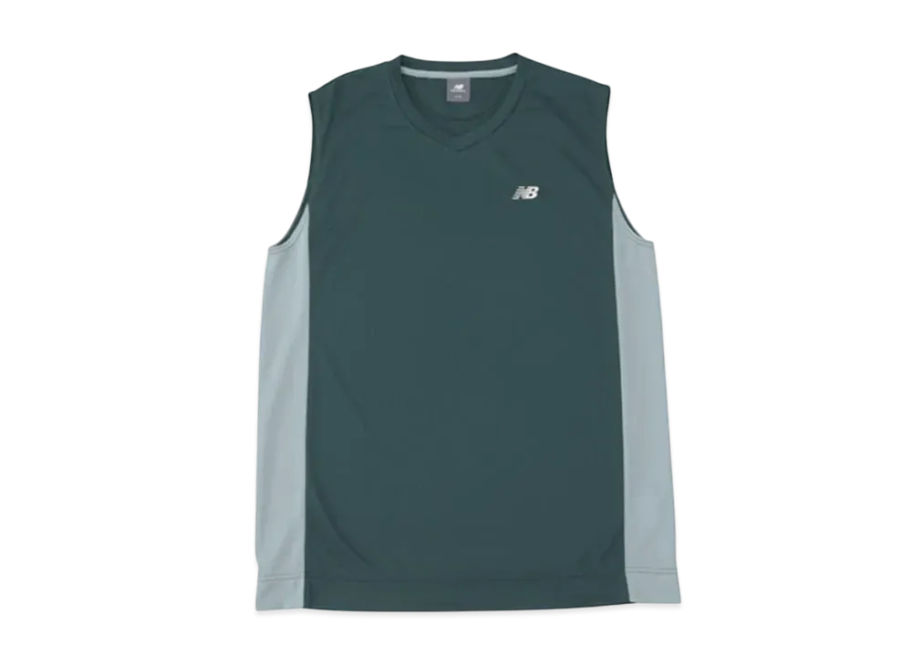 New Balance Dimple Mesh Sleeveless "Night Watch Green"