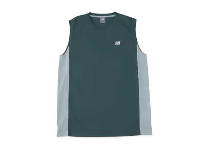 New Balance Dimple Mesh Sleeveless "Night Watch Green"