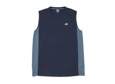 New Balance Dimple Mesh Sleeveless "Team Navy"