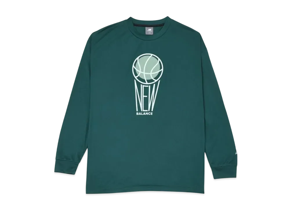 New Balance Graphic Long Sleeve T-Shirt "Night Watch Green"