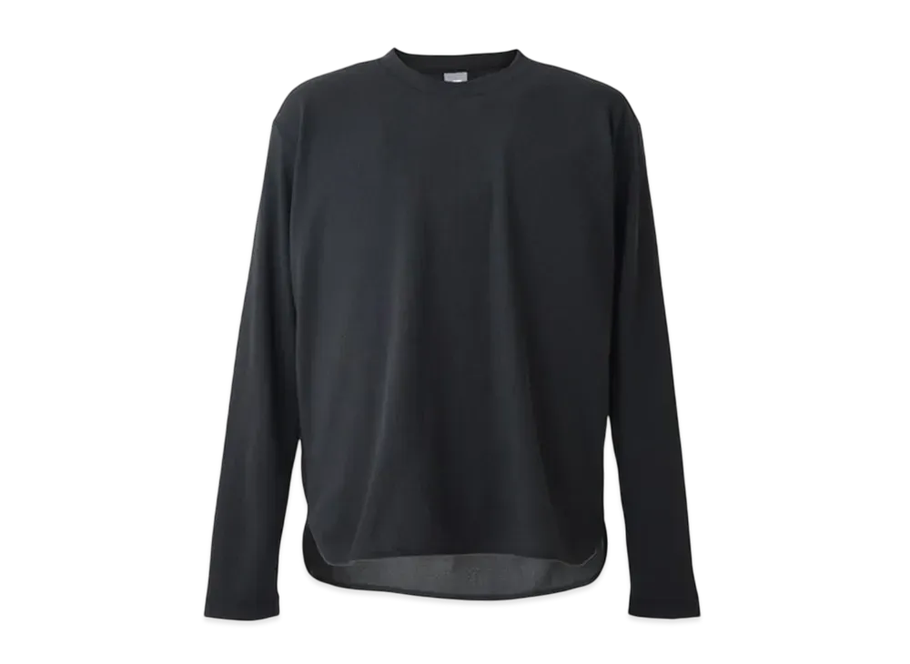 New Balance Black Out Collection Poly Waffle Long Sleeve Shirt "Black"