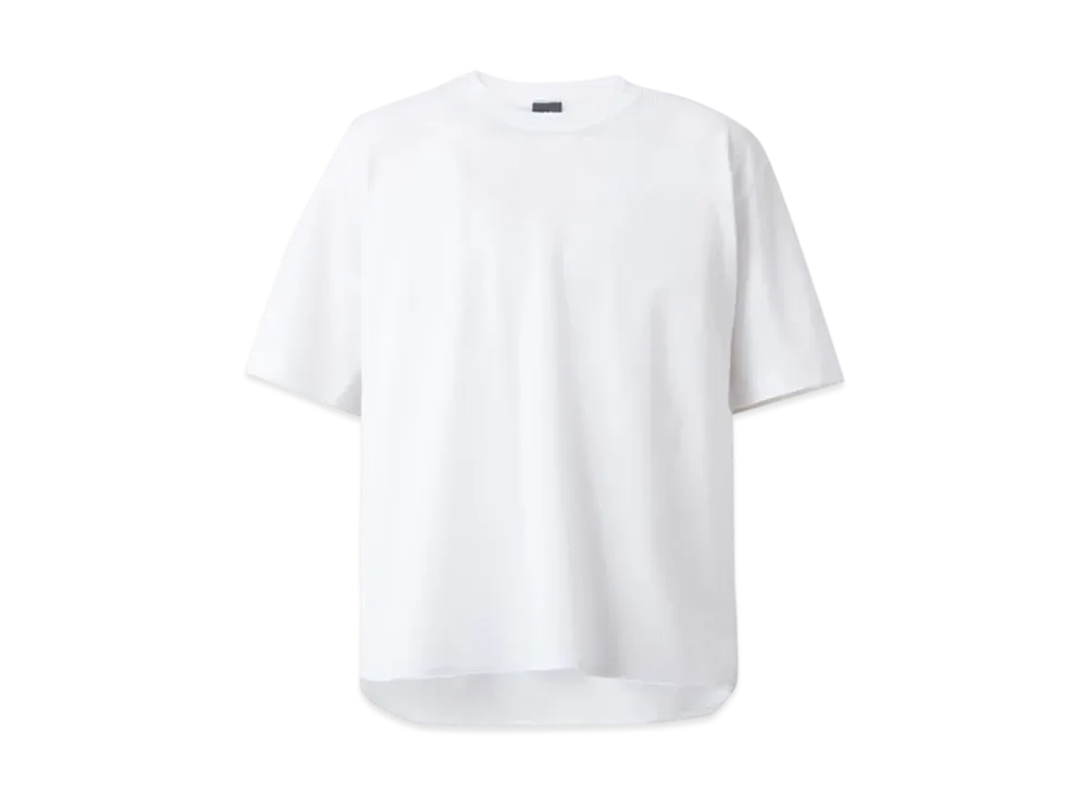 New Balance Black Out Collection Poly Waffle Short Sleeve Shirt "White"