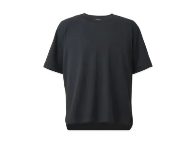 New Balance Black Out Collection Poly Waffle Short Sleeve Shirt "Black"