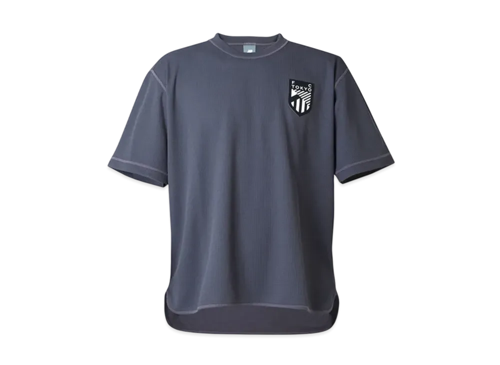 New Balance FC Tokyo Poly Waffle Short Sleeve Shirt "Charcoal Gray"