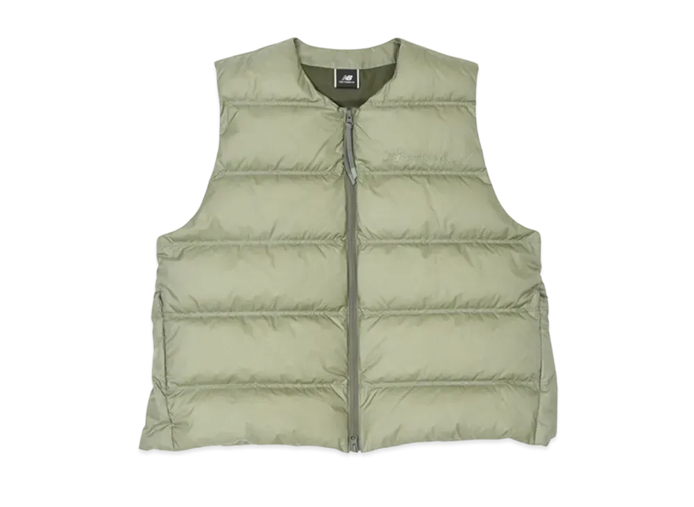 New Balance MET24 Down Vest "Dark Olivine"