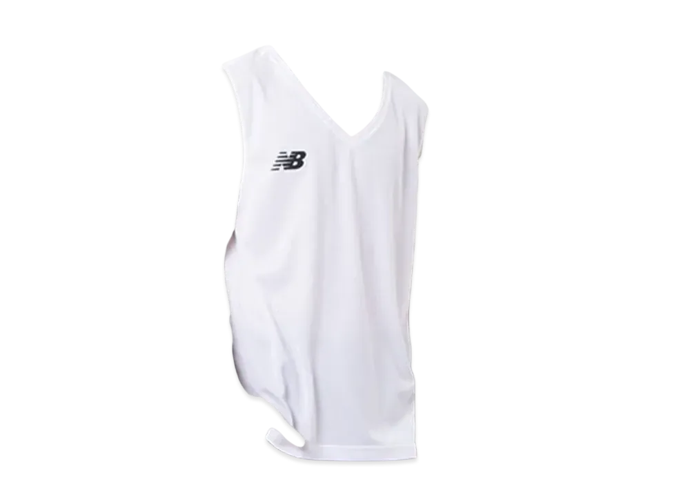New Balance Inner Shirt V Neck Sleeveless "White"