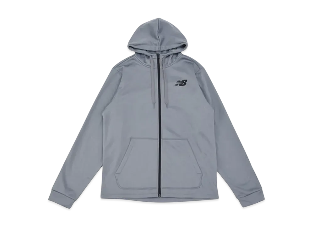 New Balance Tenacity Fleece Full Zip Hoodie Jacket "Gunmetal"