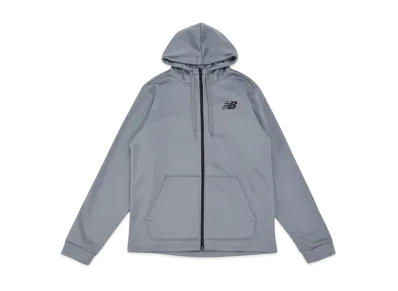 New Balance Tenacity Fleece Full Zip Hoodie Jacket "Gunmetal"