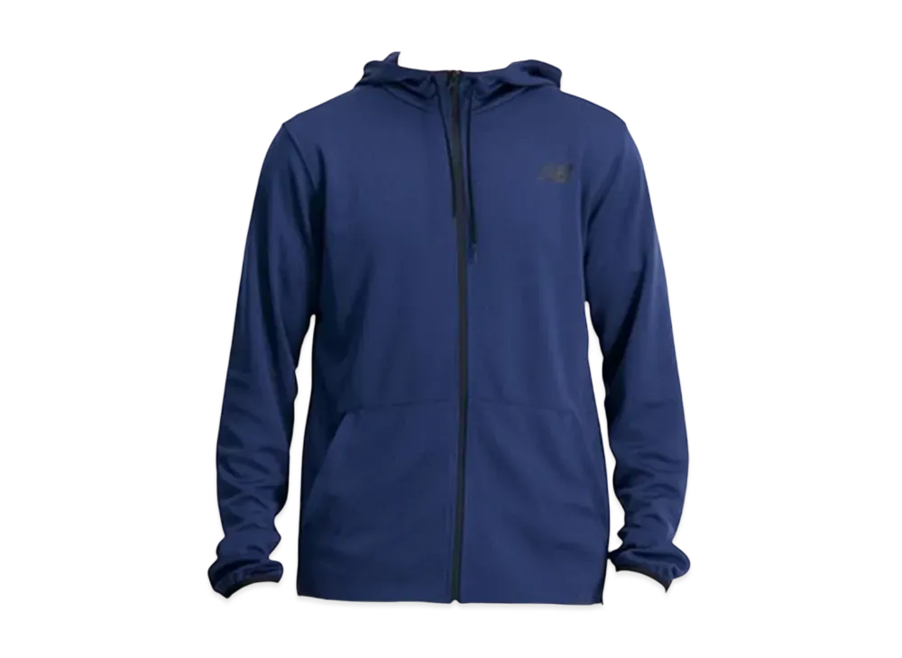 New Balance Tenacity Grit Full Zip Hoodie Jacket "NB Navy"
