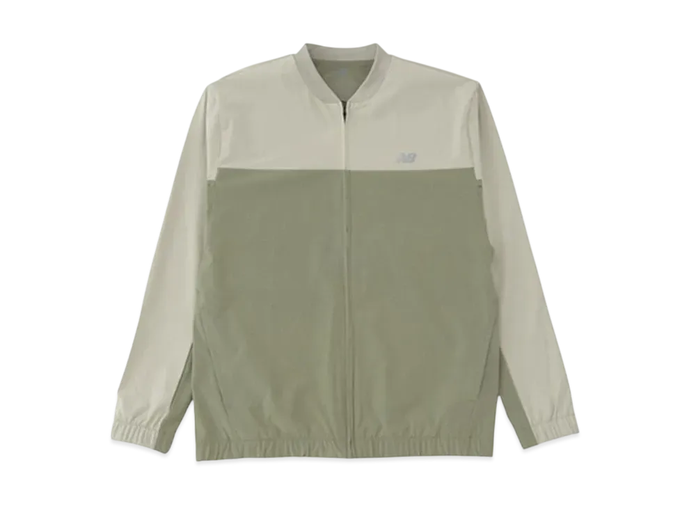 New Balance Stretch Woven Bomber Jacket "Dark Olivine"
