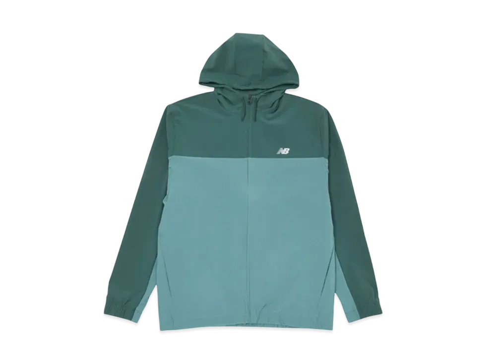 New Balance Stretch Woven Full Zip Jacket "New Spruce"